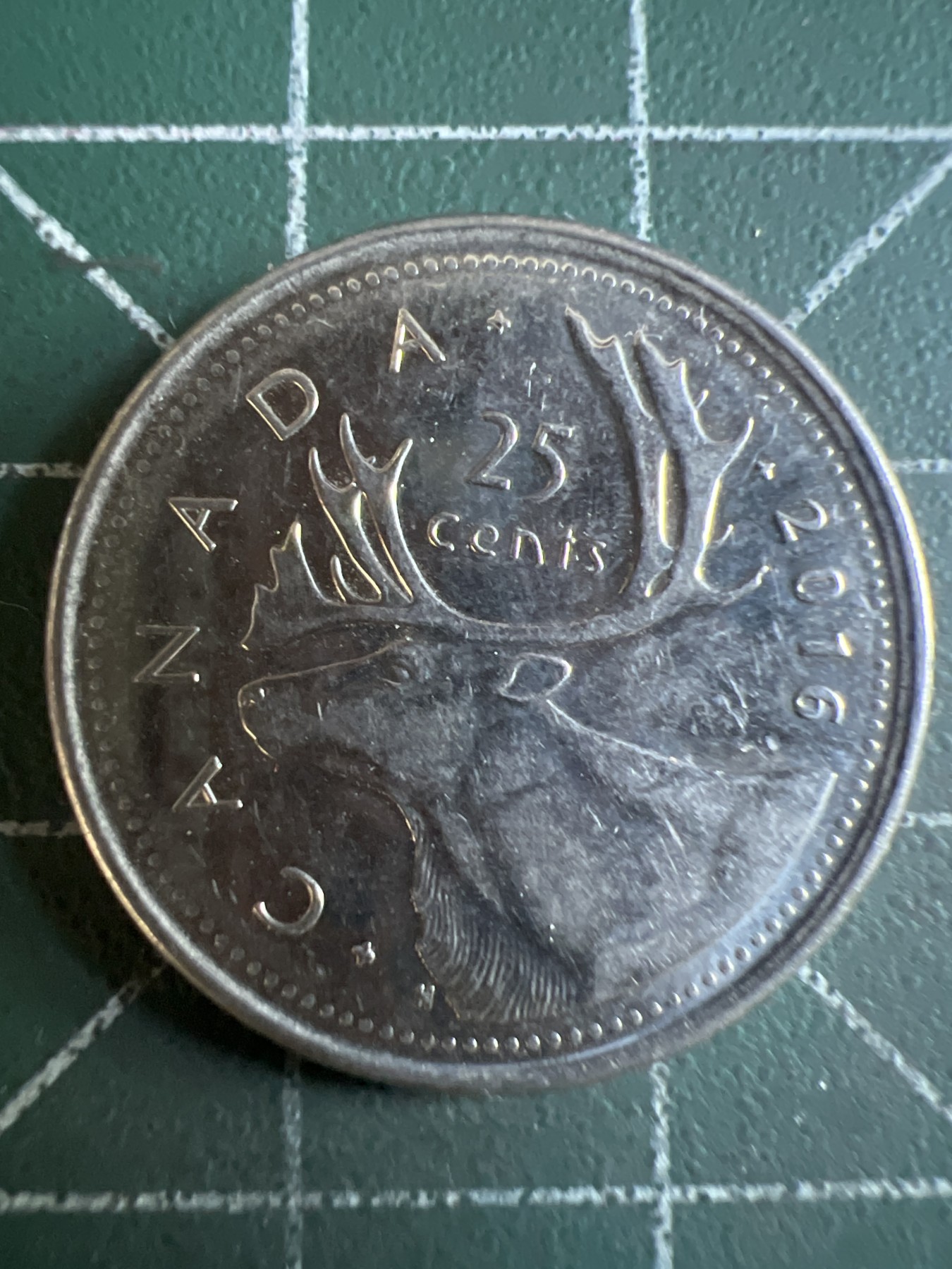 第588期 硬币专场 （无押金，捡漏，全场50包邮，偏远地区除外，接收代拍业务） 加拿大25分 老年 2016年