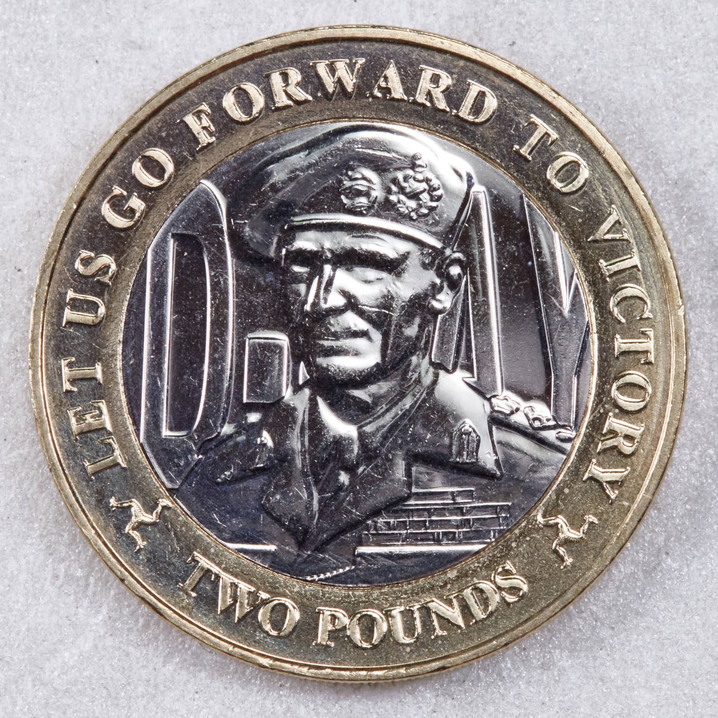 S&S Numismatic世界钱币-拍卖 第117期  马恩岛2019年 诺曼底登陆75周年-蒙哥马利 2英镑双色纪念币