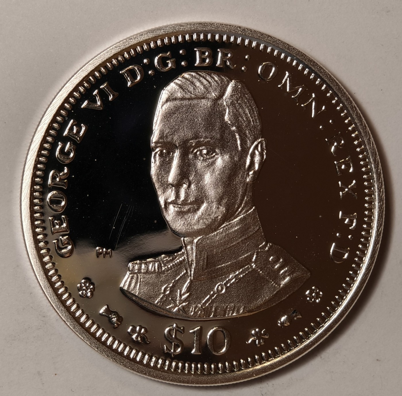 紫瑗钱币——第344期拍卖 英属维尔京群岛群岛 2006年 乔治五世 10元 28.28克 0.925银 精制