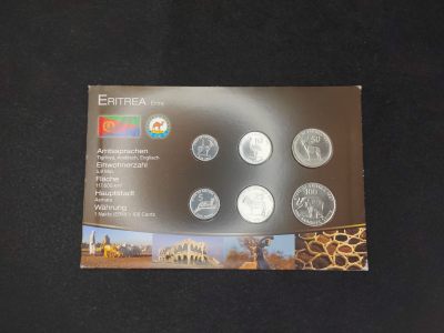 巴斯克收藏第258期 套币，卡册，封装专场 5月7/8/9 号三场连拍 全场包邮 - 厄立特里亚 1991年套币卡封 厄立特里亚独立战争结束纪念 6枚