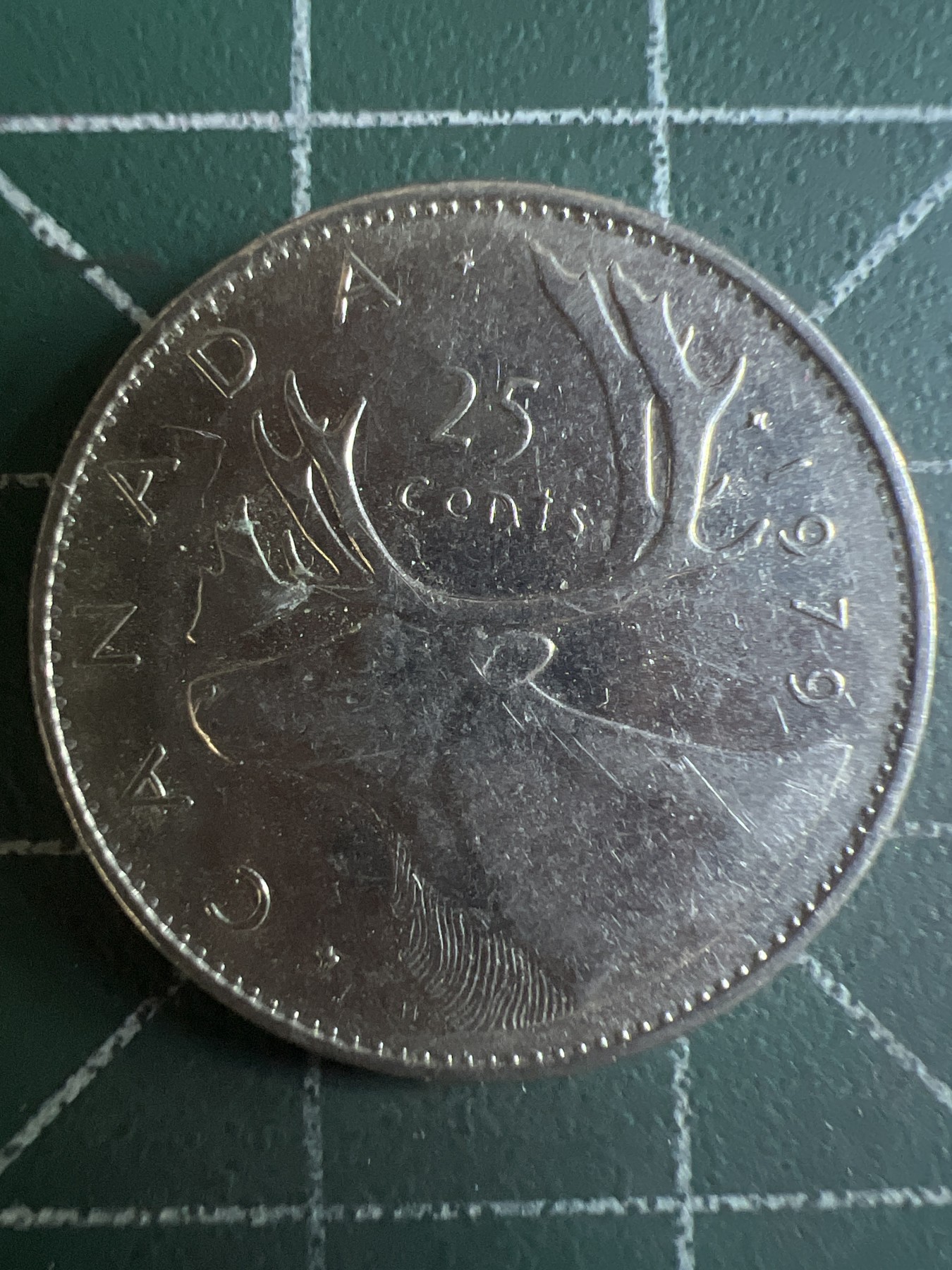 第587期 硬币专场 （无押金，捡漏，全场50包邮，偏远地区除外，接收代拍业务） 加拿大25分 青年 1979年