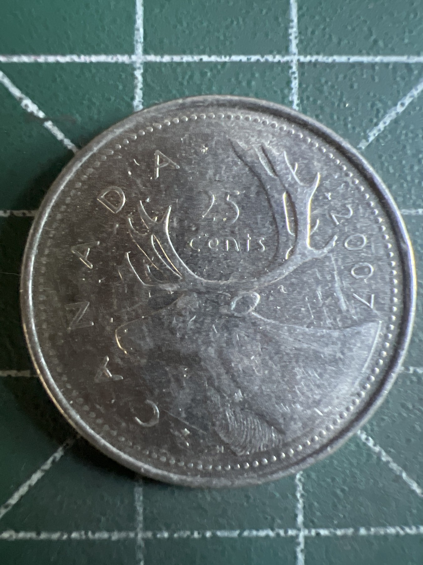 第588期 硬币专场 （无押金，捡漏，全场50包邮，偏远地区除外，接收代拍业务） 加拿大25分 老年 2007年