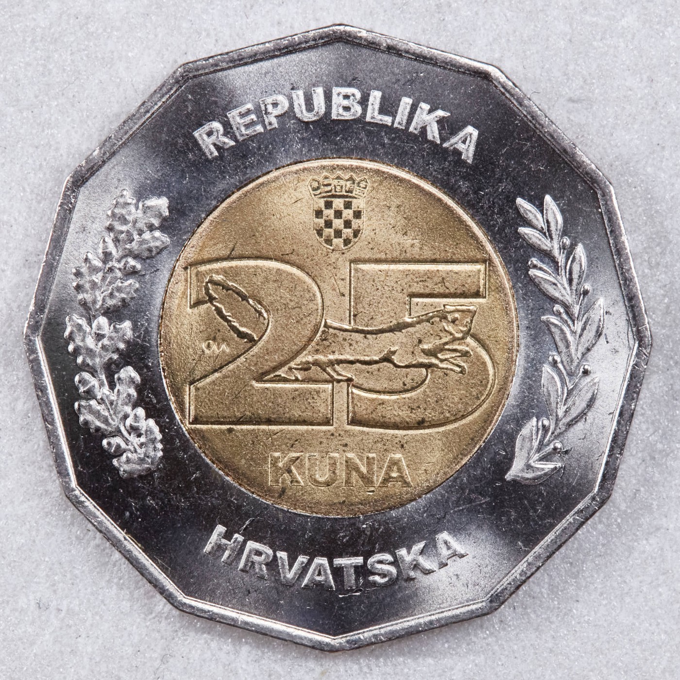 S&S Numismatic世界钱币-拍卖 第117期  克罗地亚2020年 欧洲联盟理事会主席 25库那双色纪念币