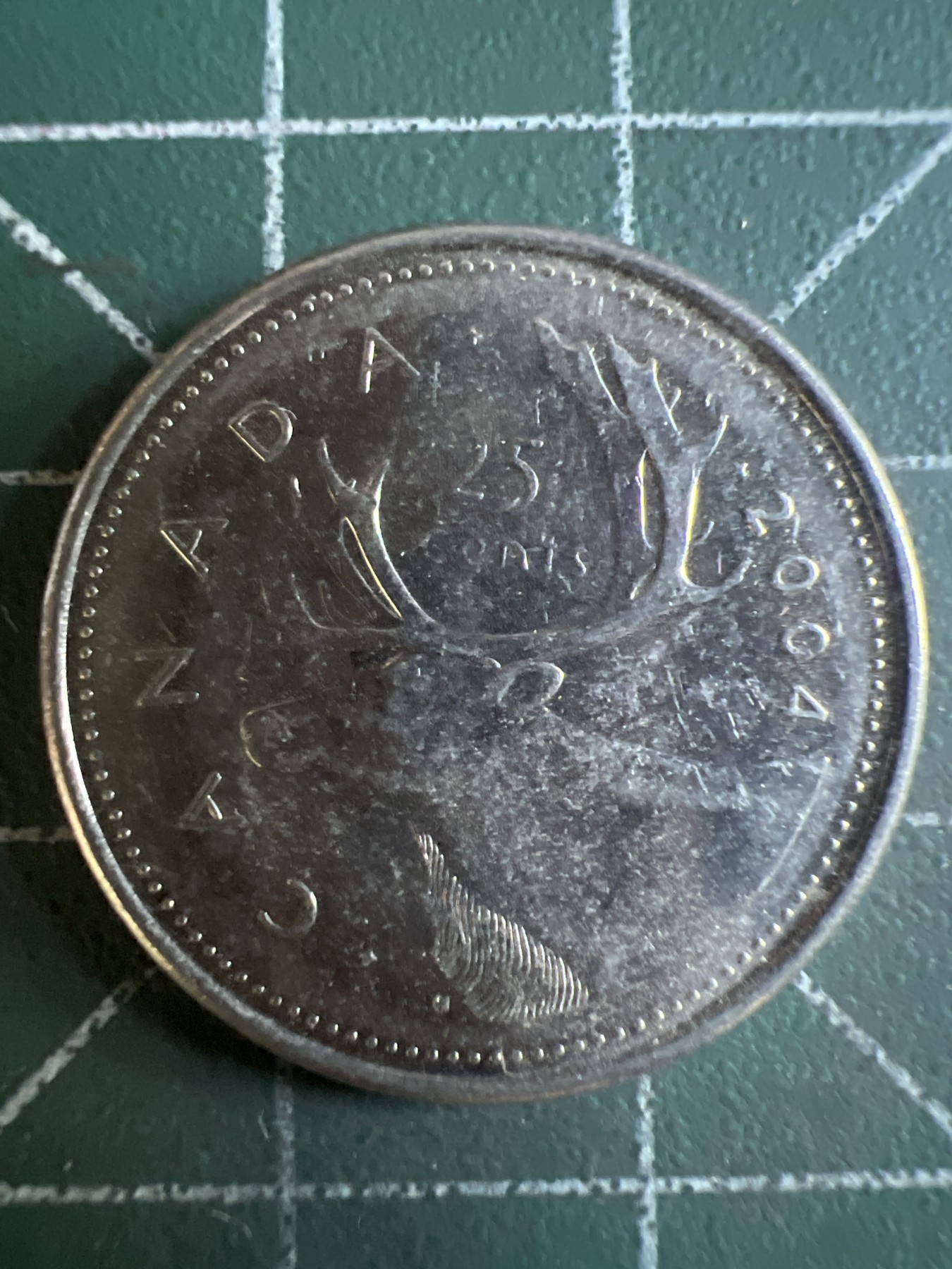 第588期 硬币专场 （无押金，捡漏，全场50包邮，偏远地区除外，接收代拍业务） 加拿大25分 老年 2004年