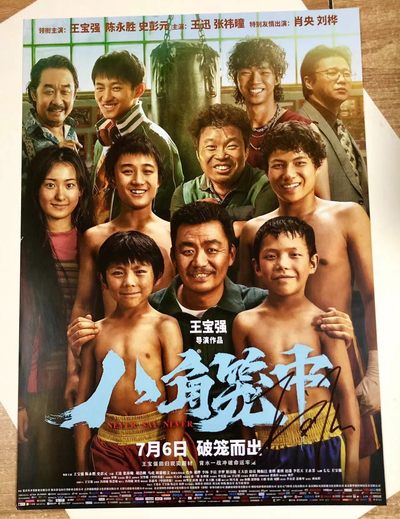 零元拍：导演兼男主 王宝强亲笔签名《八角笼中》海报，尺寸300/420MM - 零元拍：导演兼男主 王宝强亲笔签名《八角笼中》海报，尺寸300/420MM