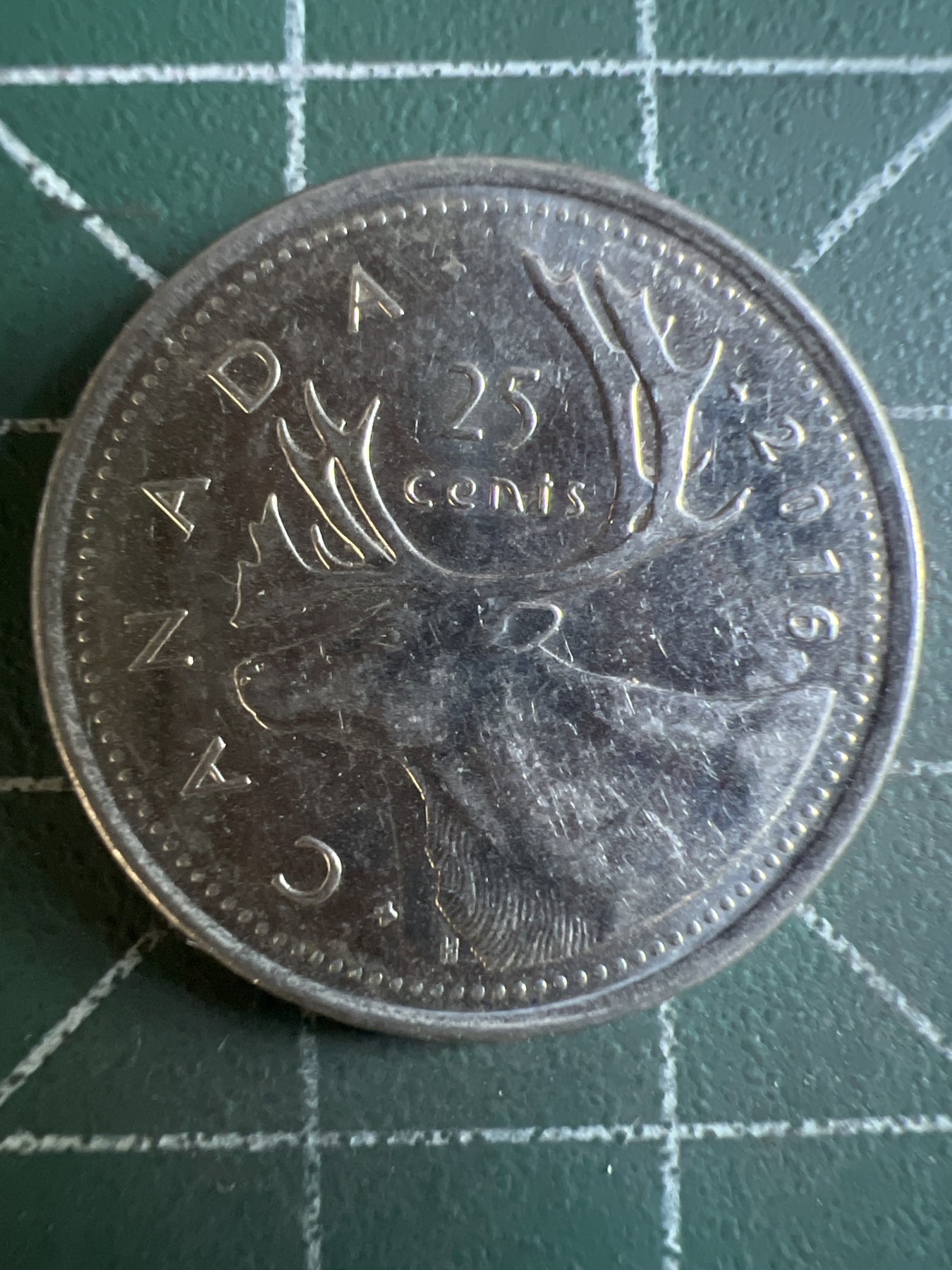 第587期 硬币专场 （无押金，捡漏，全场50包邮，偏远地区除外，接收代拍业务） 加拿大25分 老年 2016年