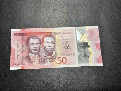 《外钞收藏家》第三百六十四期 - 2020年牙买加50 全新UNC AA冠