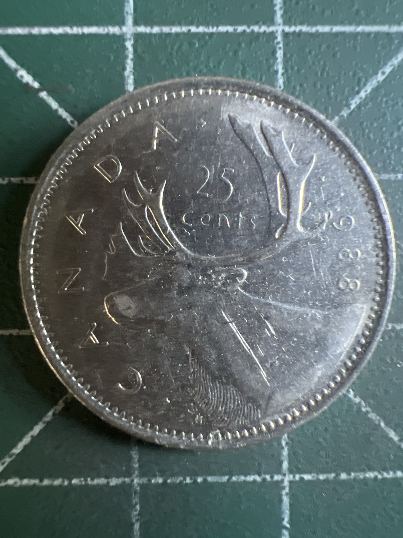 第587期 硬币专场 （无押金，捡漏，全场50包邮，偏远地区除外，接收代拍业务） 加拿大25分 青年 1988年