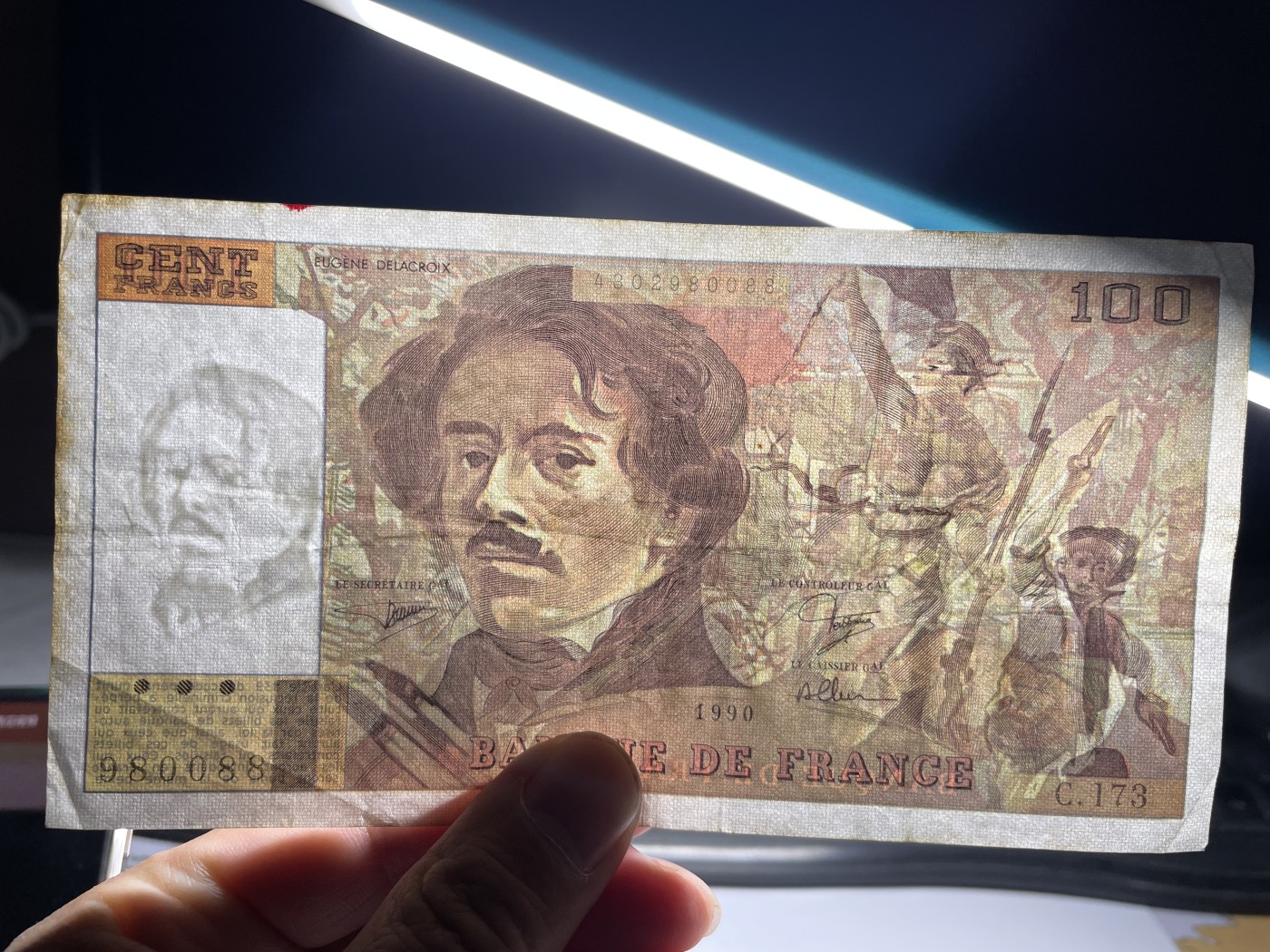 2024年集古藏今外币拍卖第五期-第9场—（总第49拍） 1990年法国100法郎