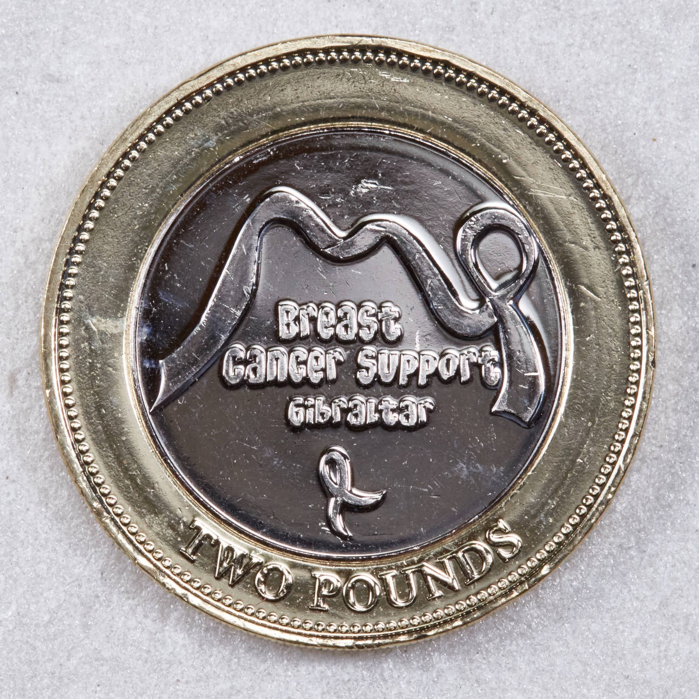 S&S Numismatic世界钱币-拍卖 第117期  直布罗陀2019年 防止乳腺癌 2英镑双色纪念币  稀少品种