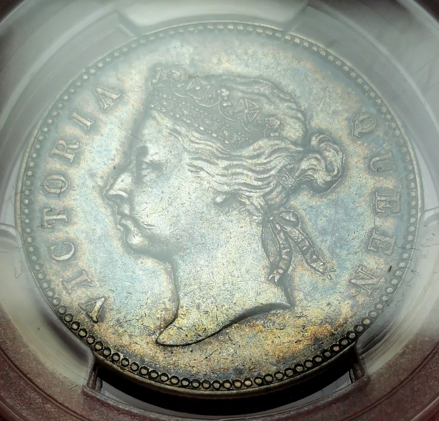 凡希社世界钱币微拍第二百六十七期 1893香港老维半圆PCGS-XF45小圈版，包浆油润，养眼！