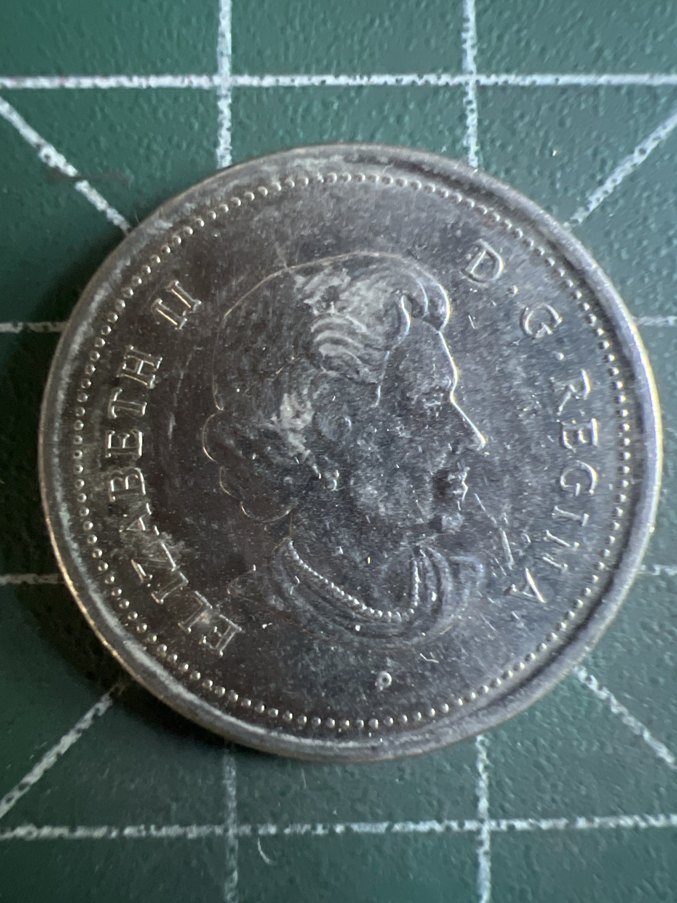 第588期 硬币专场 （无押金，捡漏，全场50包邮，偏远地区除外，接收代拍业务） 加拿大25分 老年 2004年