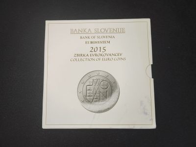 巴斯克收藏第258期 套币，卡册，封装专场 5月7/8/9 号三场连拍 全场包邮 - 斯洛文尼亚 2015年欧元套币卡册 10枚