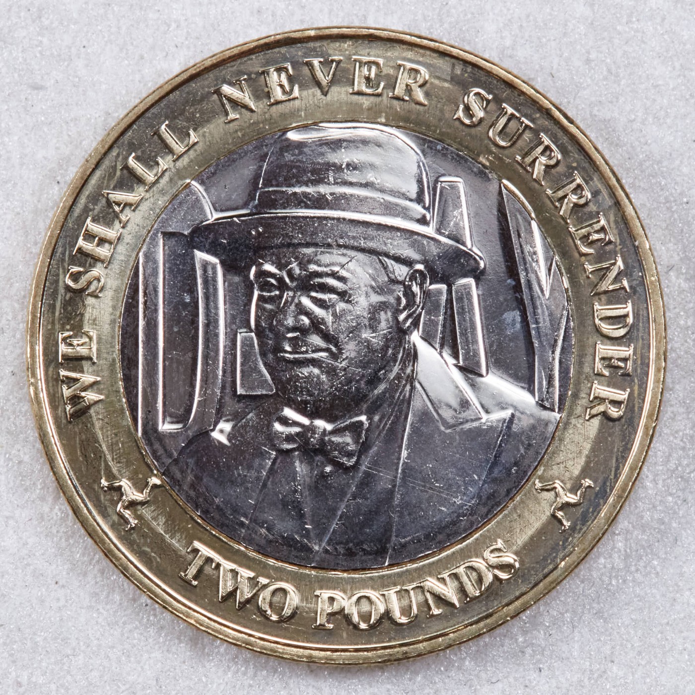 S&S Numismatic世界钱币-拍卖 第117期  马恩岛2019年 诺曼底登陆75周年-丘吉尔 2英镑双色纪念币