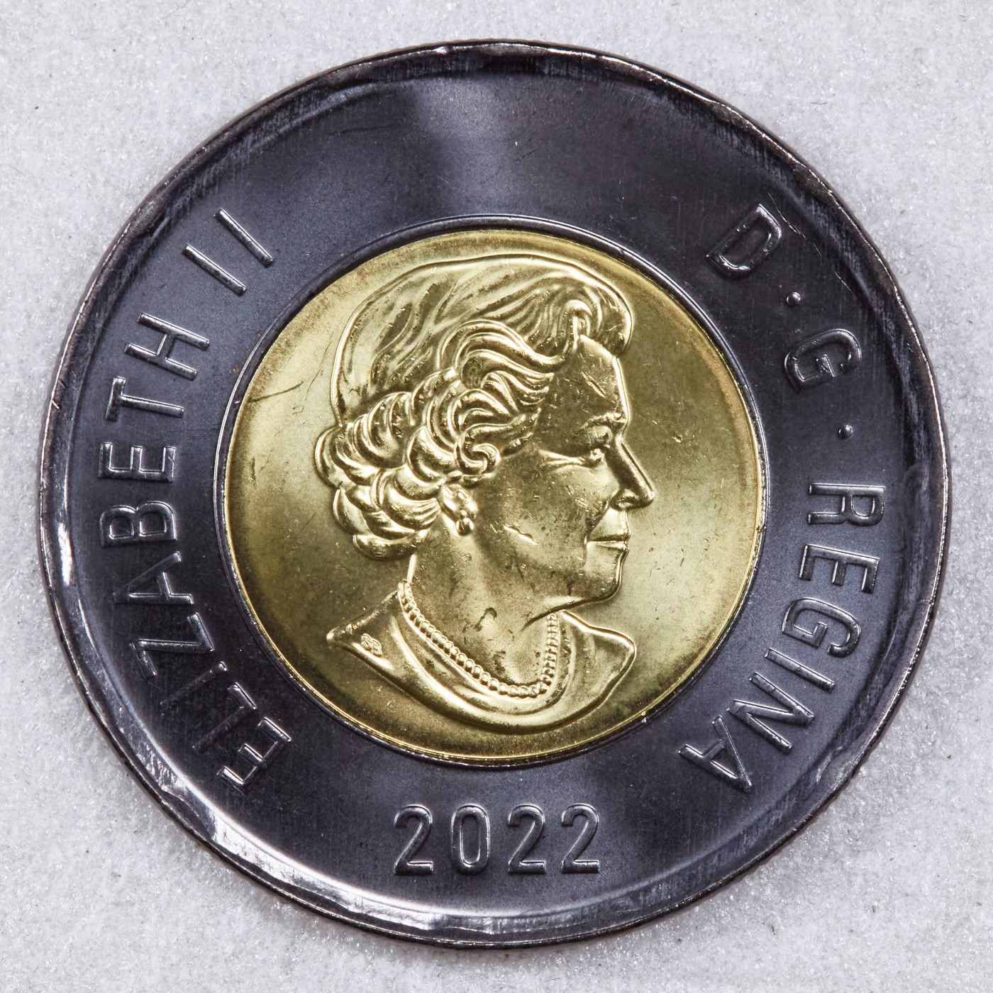 S&S Numismatic世界钱币-拍卖 第117期  加拿大2022年 伊丽莎白二世逝世 2加元双色纪念币 