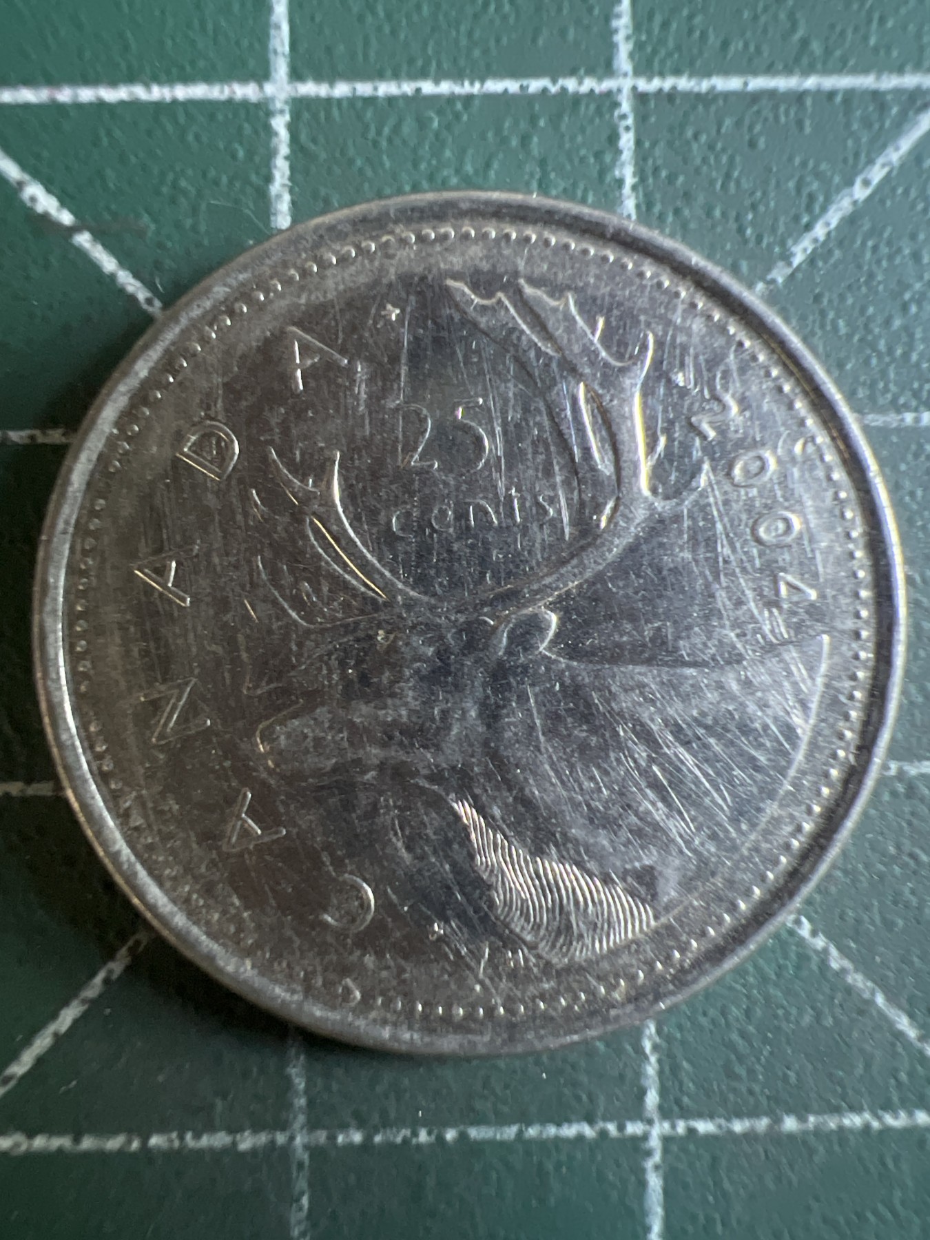 第587期 硬币专场 （无押金，捡漏，全场50包邮，偏远地区除外，接收代拍业务） 加拿大25分 老年 2004年