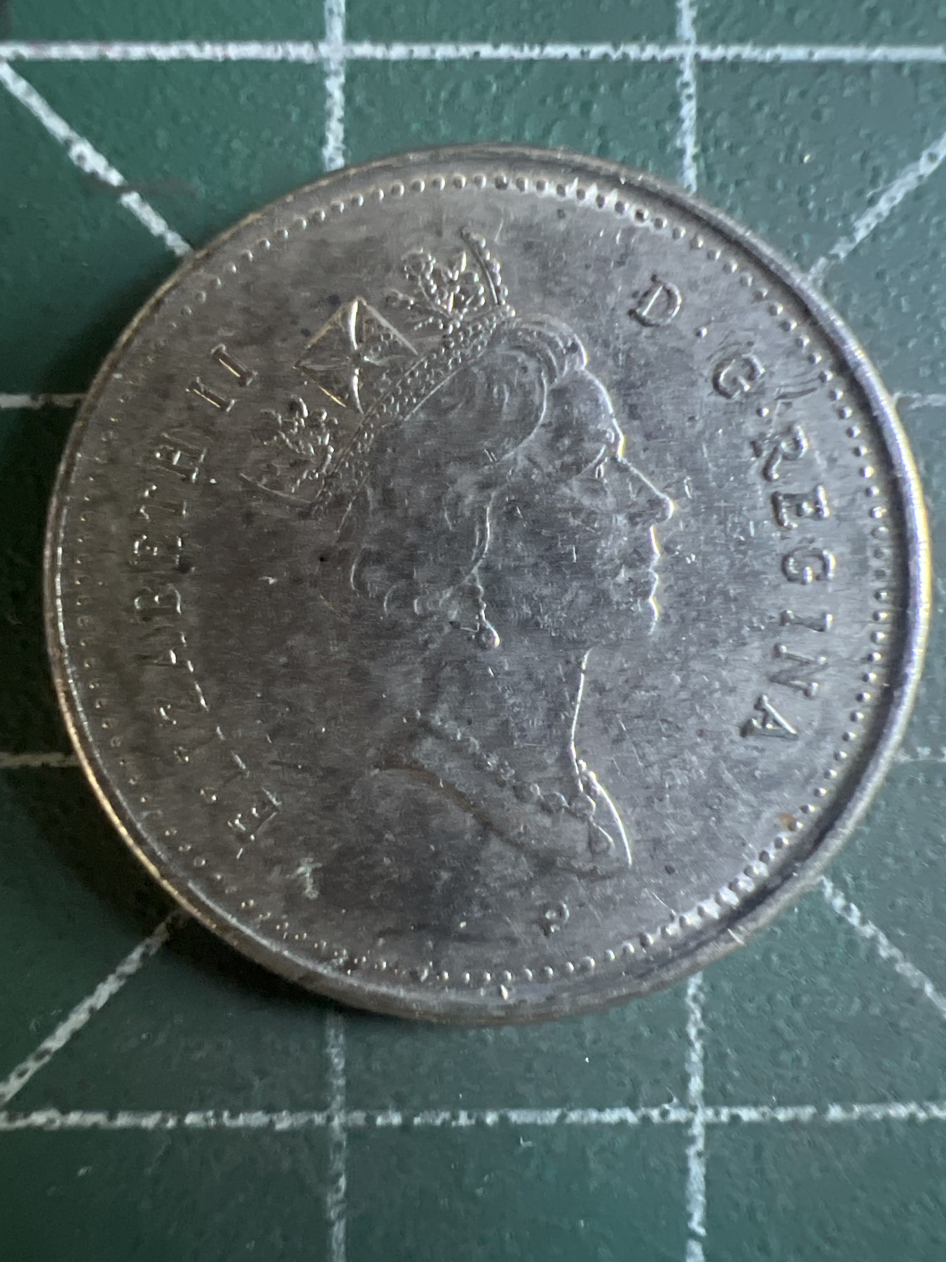 第588期 硬币专场 （无押金，捡漏，全场50包邮，偏远地区除外，接收代拍业务） 加拿大25分 高冠 2001年