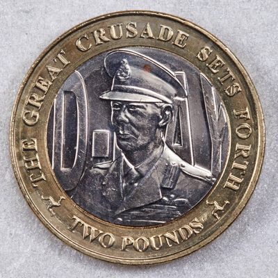 S&S Numismatic世界钱币-拍卖 第117期  - 马恩岛2019年 诺曼底登陆75周年-乔治六世 2英镑双色纪念币