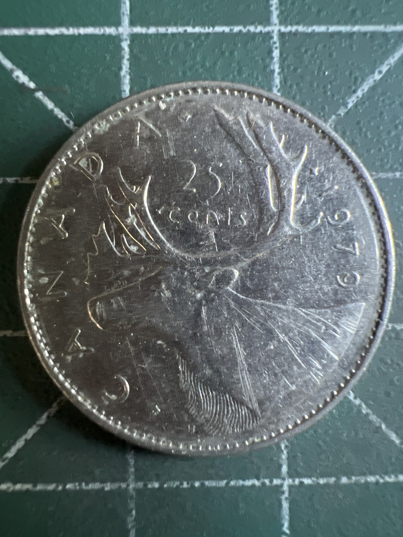 第588期 硬币专场 （无押金，捡漏，全场50包邮，偏远地区除外，接收代拍业务） 加拿大25分 青年 1979年