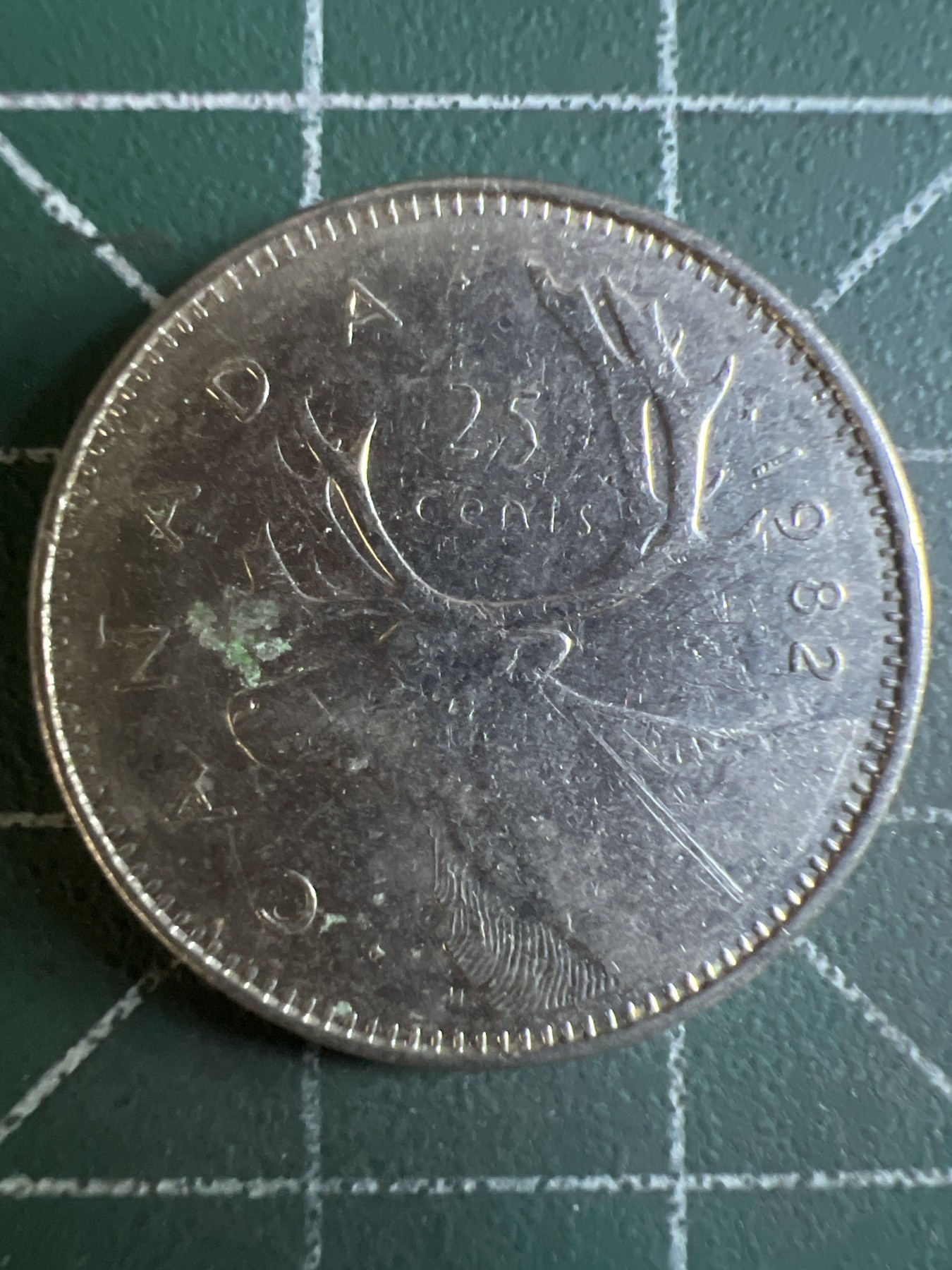 第587期 硬币专场 （无押金，捡漏，全场50包邮，偏远地区除外，接收代拍业务） 加拿大25分 青年 1982年