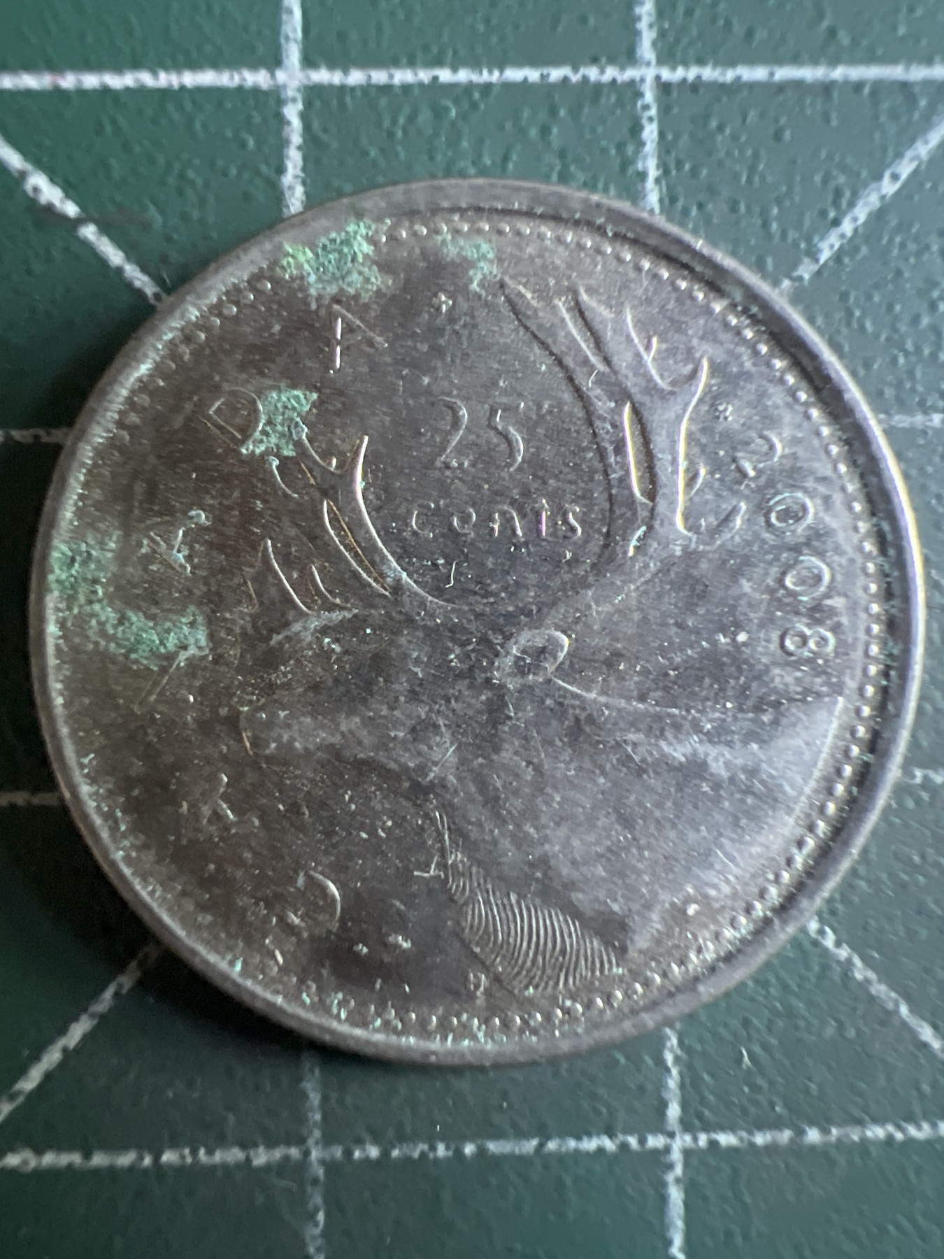 第587期 硬币专场 （无押金，捡漏，全场50包邮，偏远地区除外，接收代拍业务） 加拿大25分 老年 2008年