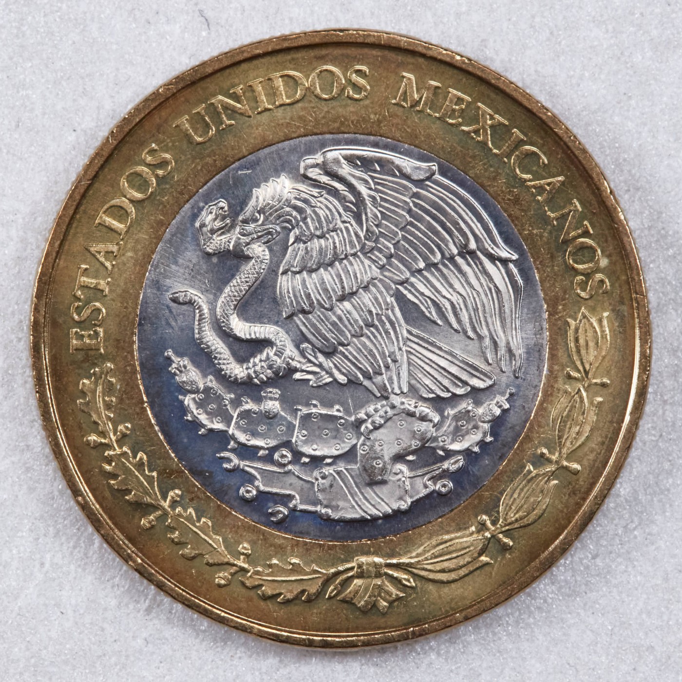 S&S Numismatic世界钱币-拍卖 第117期  墨西哥2010年 诺贝尔文学奖-奥克塔维奥·帕斯 20比索双色纪念币