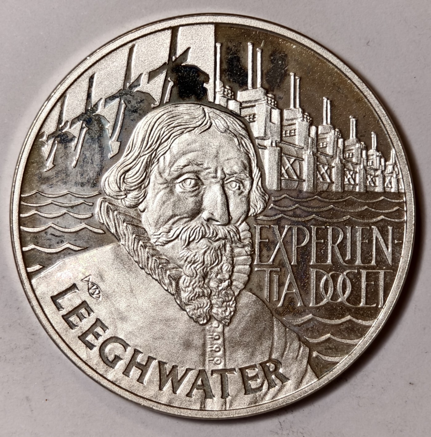 紫瑗钱币——第344期拍卖 荷兰 1993年 水利工程师 扬 莱赫瓦特 25埃局 25克 0.925银 精制