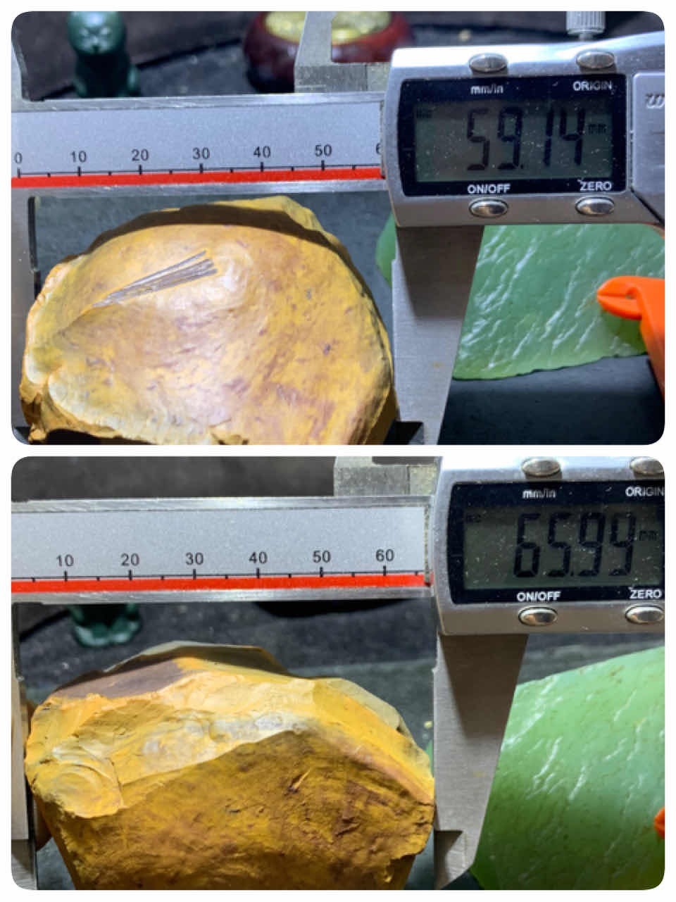 精美罕见新疆多彩泥石原石把件（镇纸，摆件） 一块，