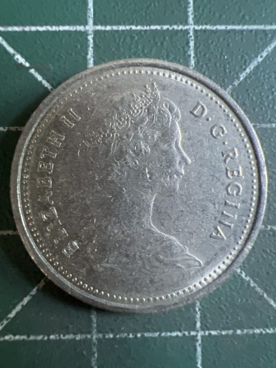 第588期 硬币专场 （无押金，捡漏，全场50包邮，偏远地区除外，接收代拍业务） - 加拿大25分 青年 1985年