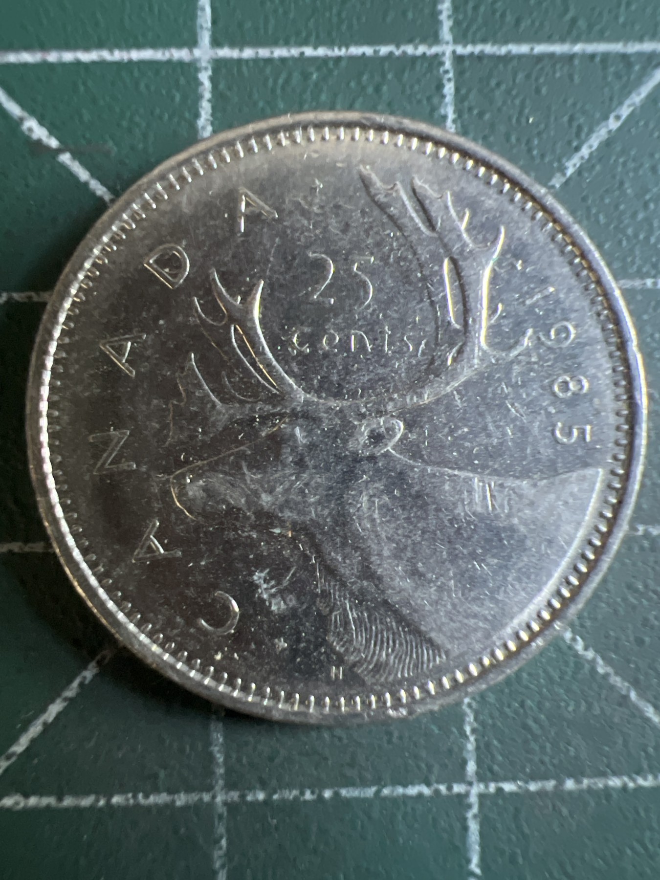 第588期 硬币专场 （无押金，捡漏，全场50包邮，偏远地区除外，接收代拍业务） 加拿大25分 青年 1985年