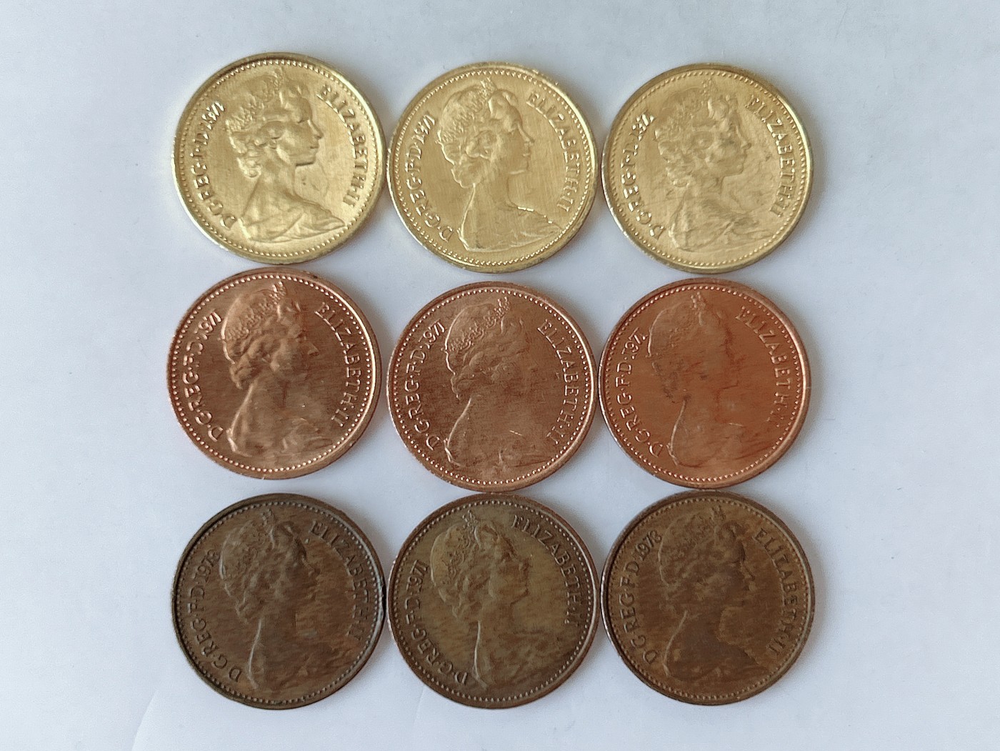 第一海外回流一元起拍收藏 散币专场 第85期 英国1/2便士 9枚