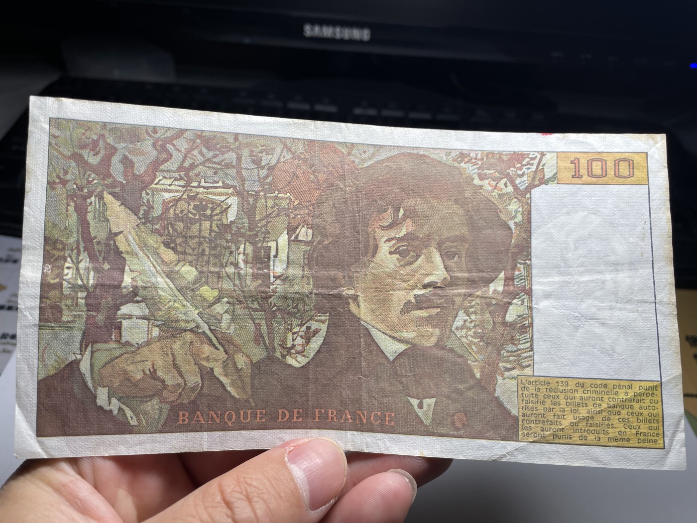 2024年集古藏今外币拍卖第五期-第9场—（总第49拍） 1990年法国100法郎