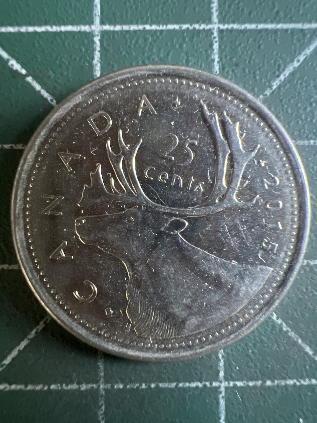 第587期 硬币专场 （无押金，捡漏，全场50包邮，偏远地区除外，接收代拍业务） 加拿大25分 老年 2015年