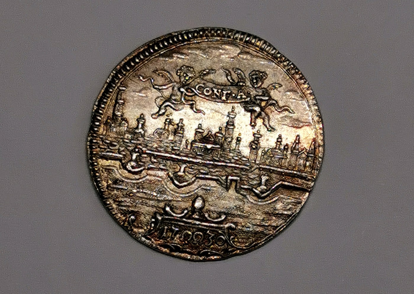 凡希社世界钱币微拍第二百六十七期 1730奥格斯堡忏悔纪念杜卡特金币银样极美品XF/AU