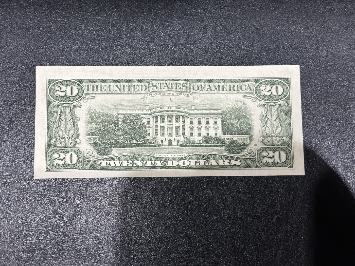 《外钞收藏家》第三百六十五期（连拍第二场） 1985年美国20美元 有暗折 AU品相