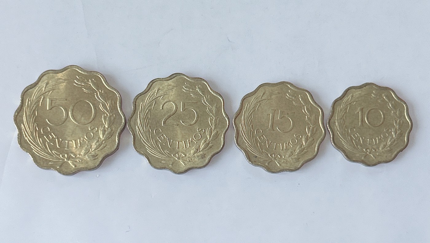 第一海外回流一元起拍收藏 散币专场 第85期 巴拉圭1953年硬币4枚套