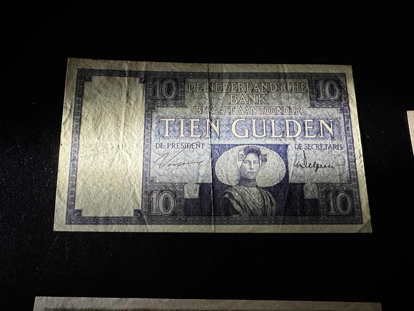 《外钞收藏家》第三百六十五期（连拍第二场） 1924年荷兰10盾 品相如图