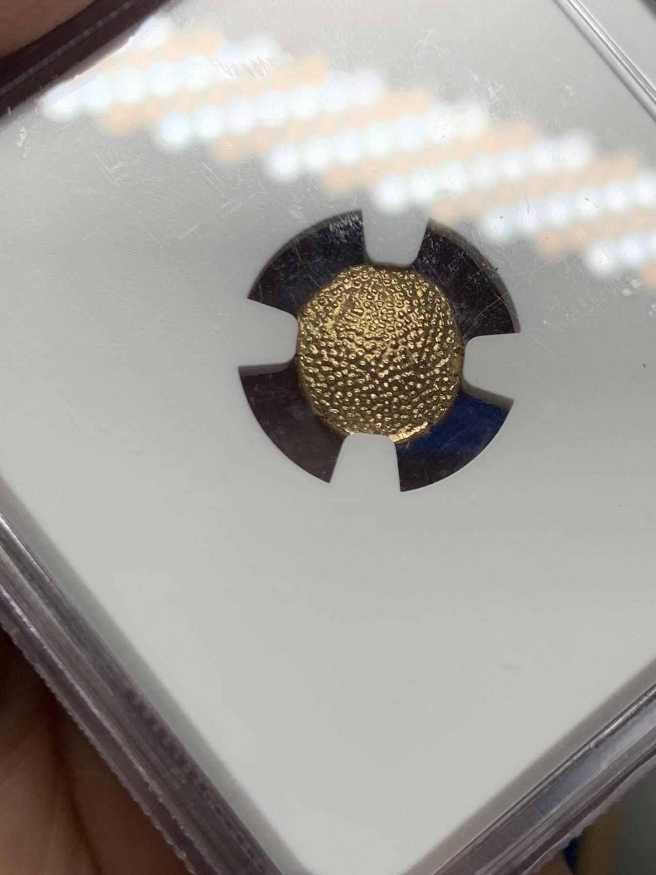 《竞宝斋》第263场-周日，周一 2场连拍 (全场包邮) NGC MS62 荷属印度 1760-94 1 Pagoda金币 约3.42克 少见品种 毗湿奴打制清晰 整体状态难得