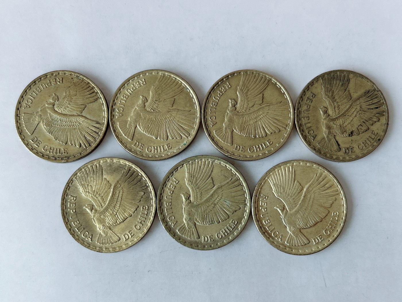 第一海外回流一元起拍收藏 散币专场 第85期 智利10分铜币 7枚