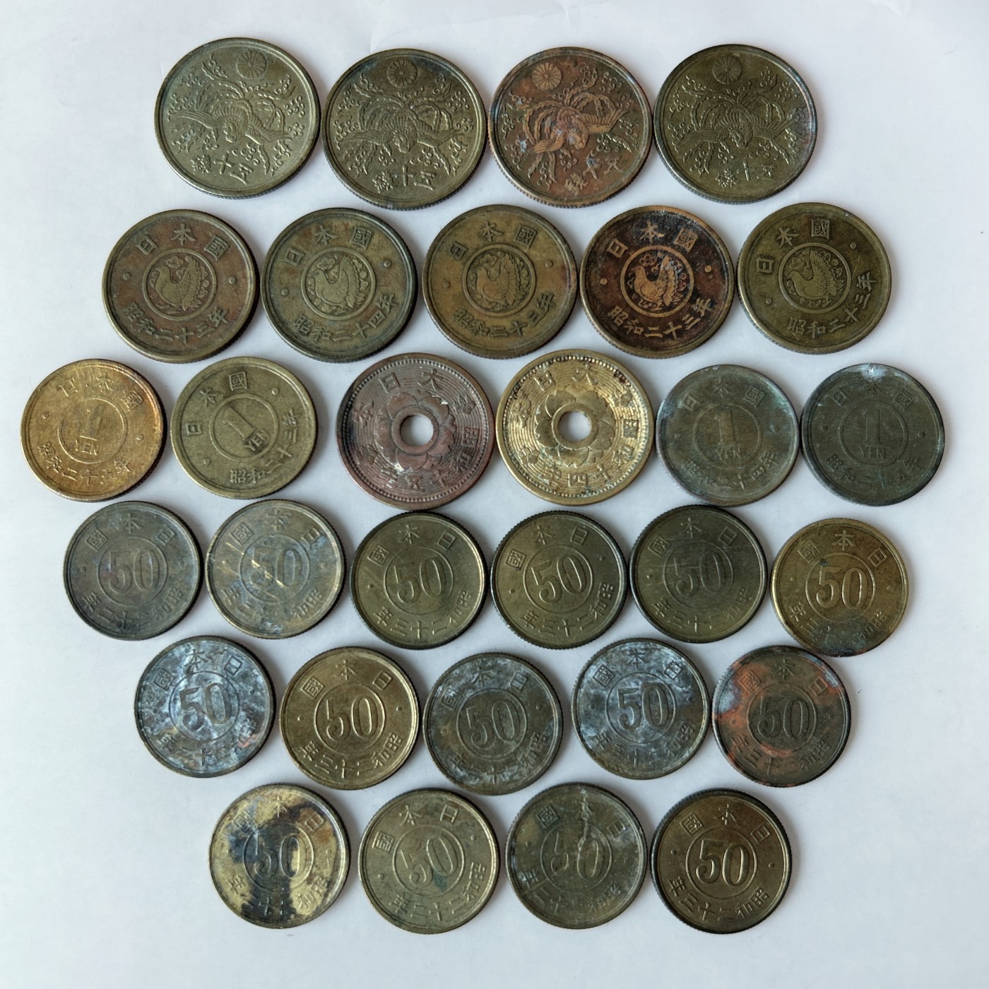 第一海外回流一元起拍收藏 散币专场 第85期 日本铜币 有重复 净重100克