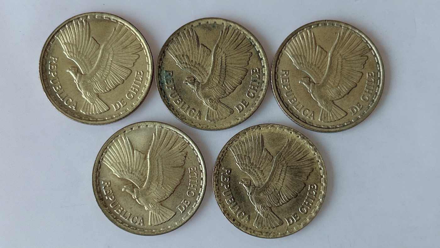 第一海外回流一元起拍收藏 散币专场 第85期 智利5分 飞鹰版