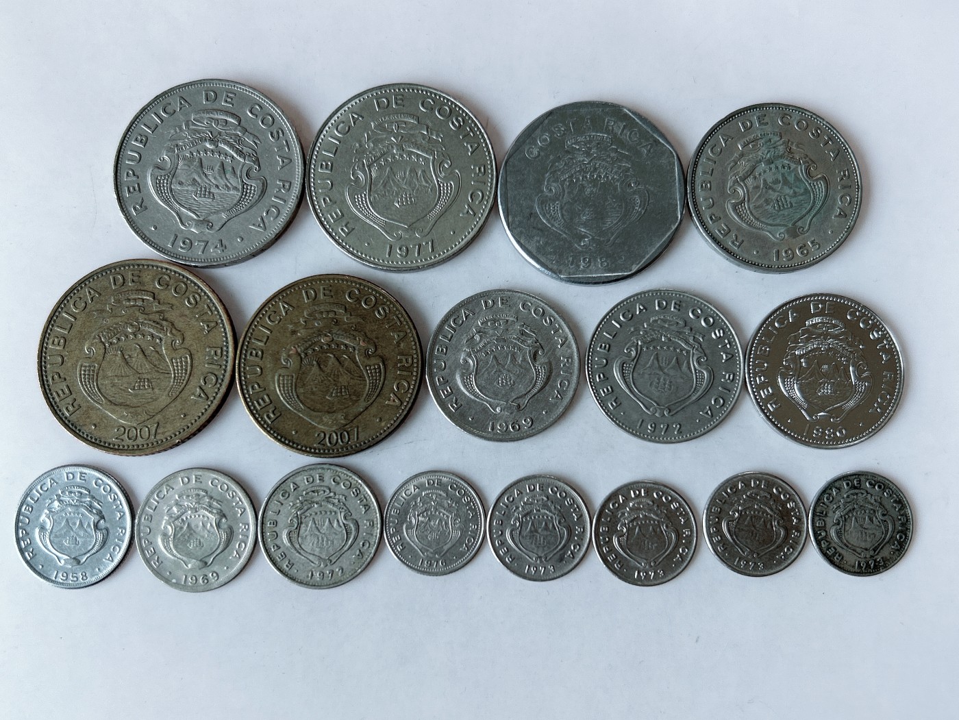 第一海外回流一元起拍收藏 散币专场 第85期 哥斯达黎加🇨🇷