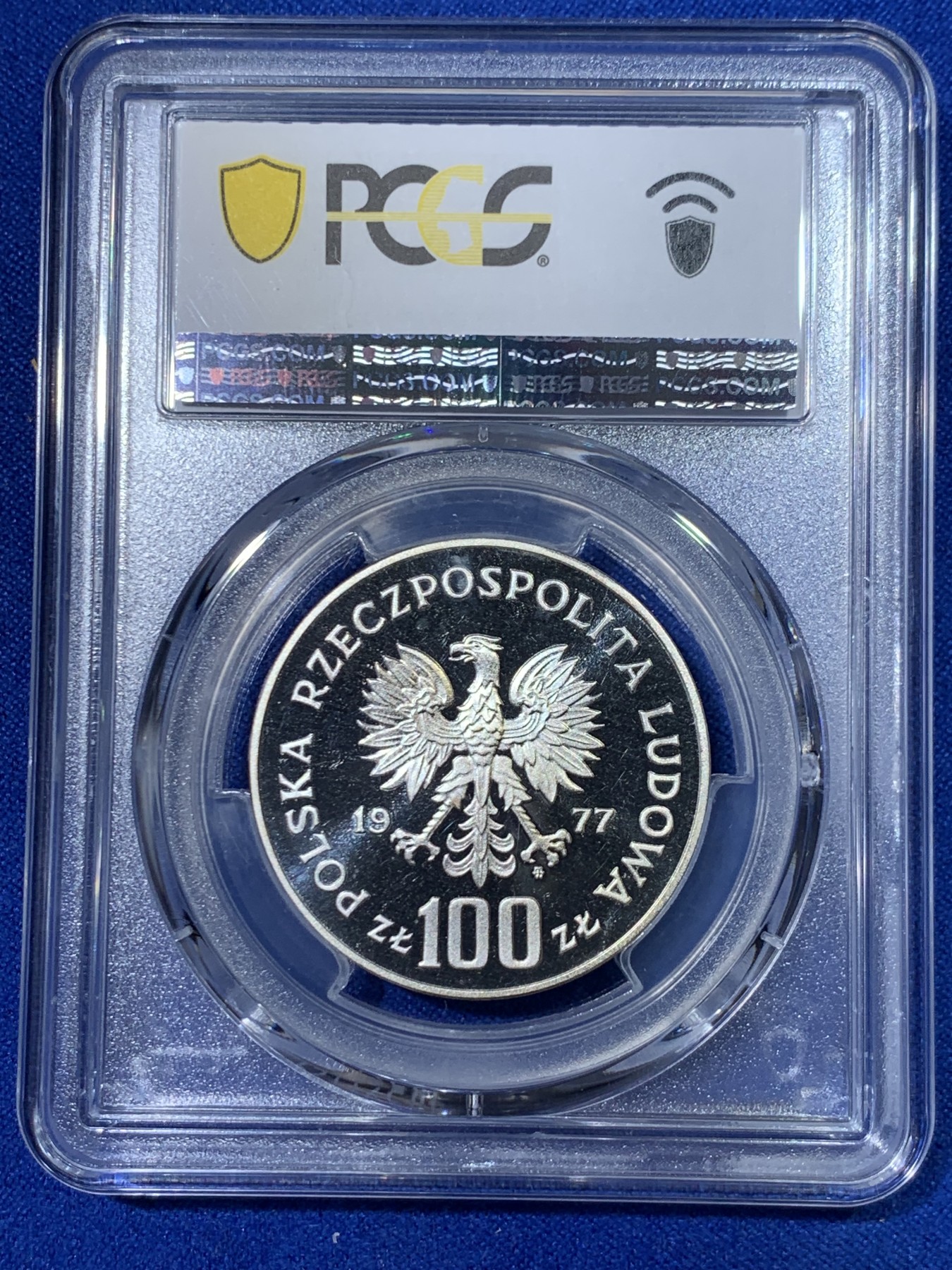 《竞宝斋》第263场-周日，周一 2场连拍 (全场包邮) PCGS PR68DCAM 少见！1977 波兰 PROBA样币 亨利克·显克维支纪念 PR68DCAM绝对高分！67分HA成交114美金