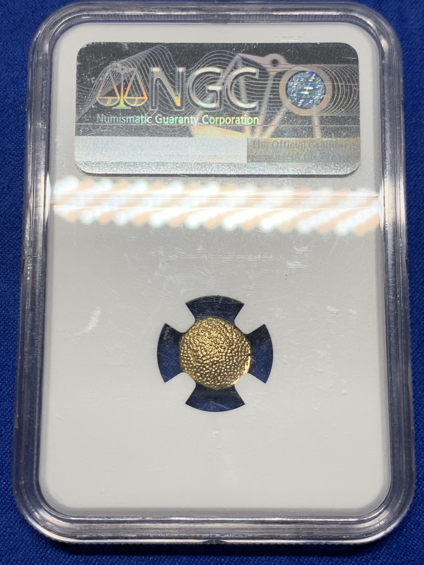 《竞宝斋》第263场-周日，周一 2场连拍 (全场包邮) NGC MS62 荷属印度 1760-94 1 Pagoda金币 约3.42克 少见品种 毗湿奴打制清晰 整体状态难得