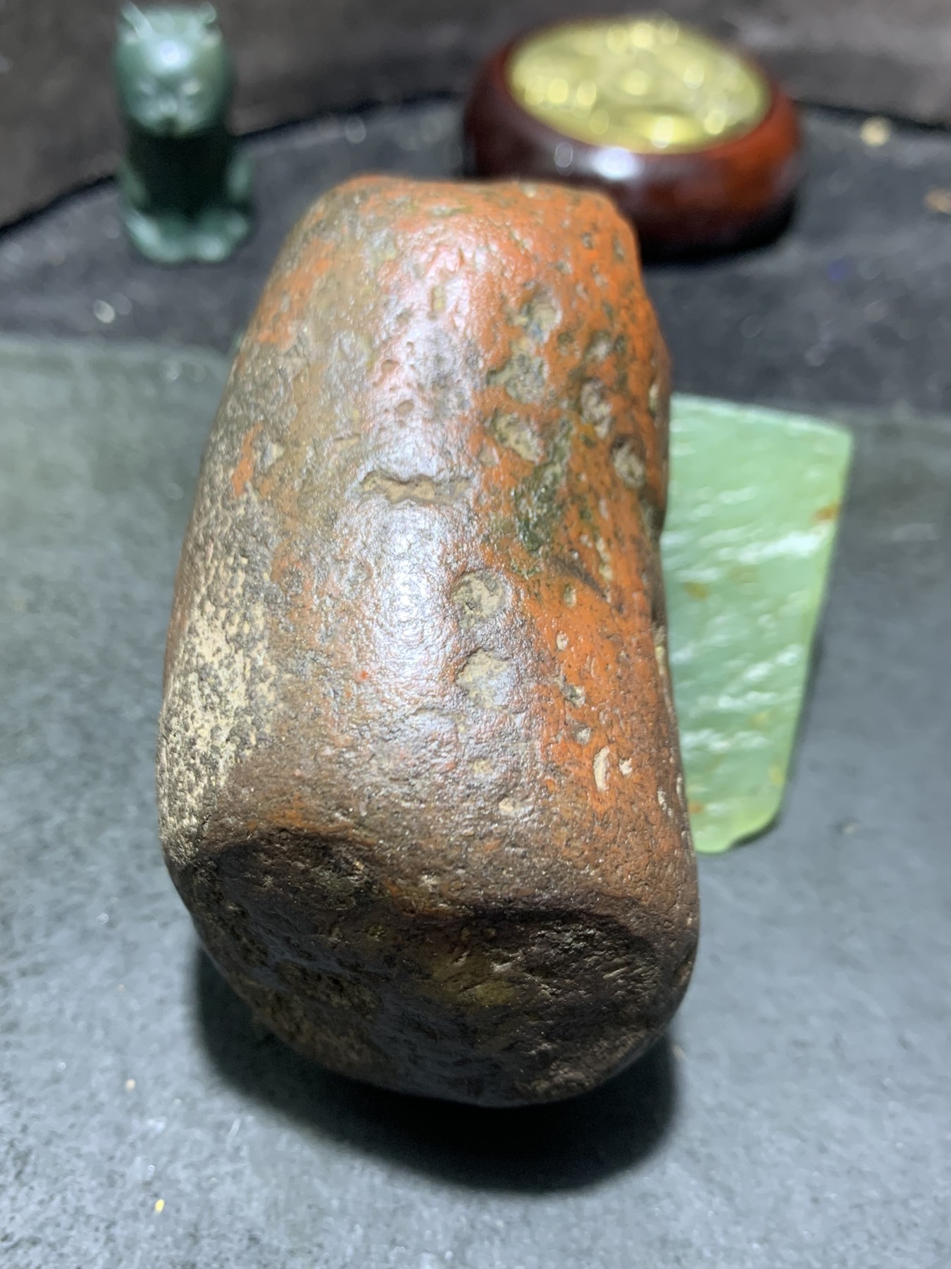 精美铁皮开口料南红玛瑙原石一颗