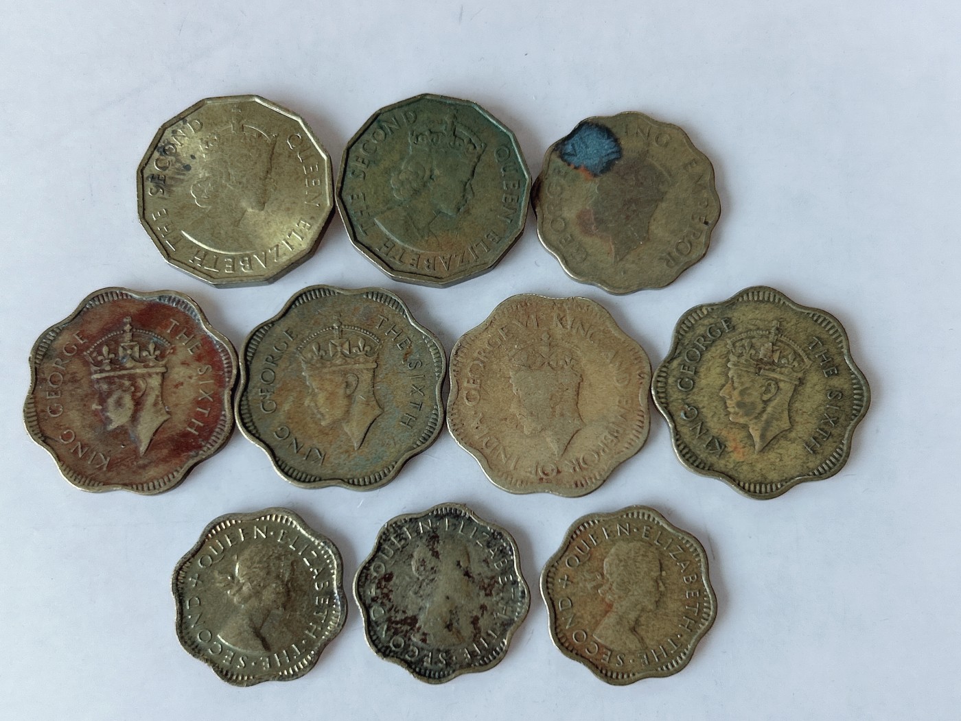 第一海外回流一元起拍收藏 散币专场 第85期 黄铜币一组 10枚