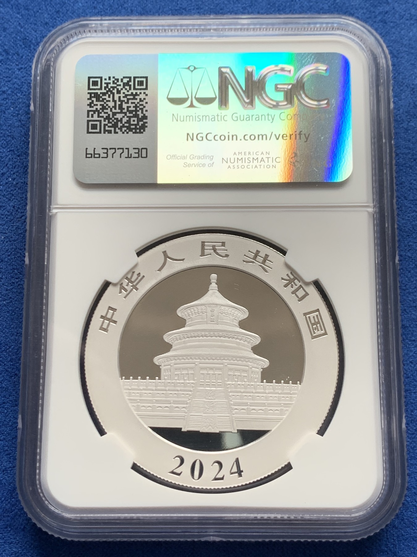 《竞宝斋》第263场-周日，周一 2场连拍 (全场包邮) NGC MS70 中国 2024年 10元 30克熊猫币 银币（含证书）