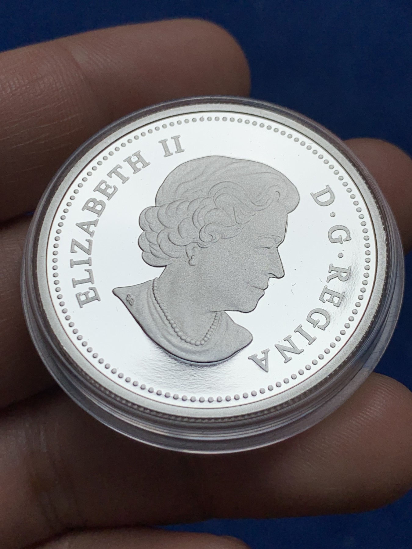 《竞宝斋》第263场-周日，周一 2场连拍 (全场包邮) 加拿大2014年发行的枫叶树冠系列4秋叶倾城彩银币-20加元（克劳斯获奖币-2016年最佳克朗币，裸币市价1200+） 1盎司999银 38mm 礼盒装