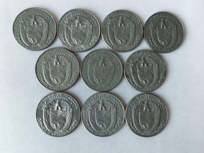 第一海外回流一元起拍收藏 散币专场 第85期 - 巴拿马1/4巴波亚硬币 10枚