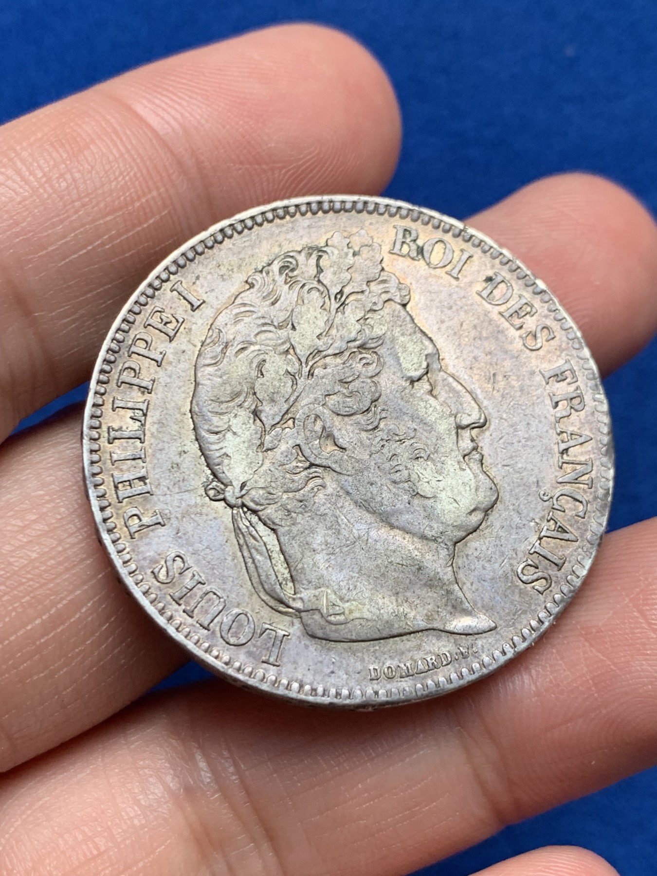 《竞宝斋》第263场-周日，周一 2场连拍 (全场包邮) 法国 1832年 5法郎 菲利普一世 大银币